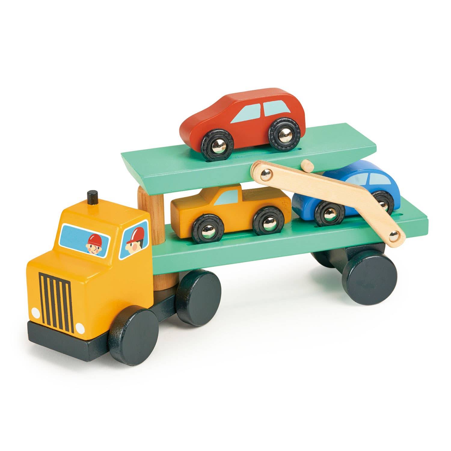Car Transporter Mover Vehicle Wooden Toy Play Set – Imagination Toys