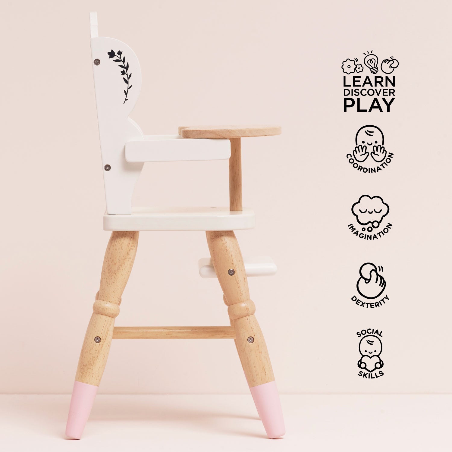 Le Toy Van Dolls Wooden High Chair