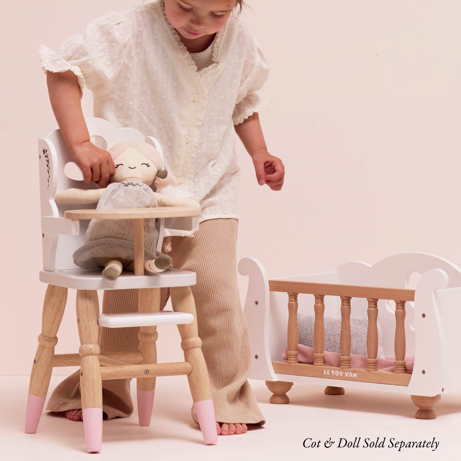 Le Toy Van Dolls Wooden High Chair