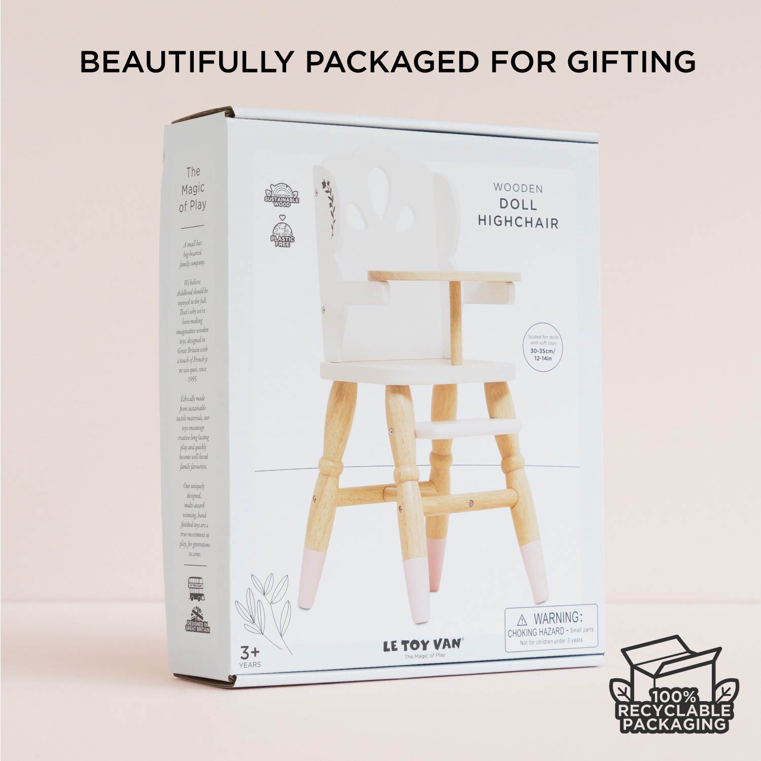 Le Toy Van Dolls Wooden High Chair